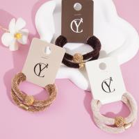 2 pieces of plush round bead head rope elastics