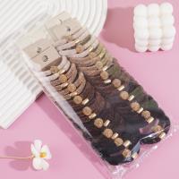 2 pieces of plush round bead head rope elastics