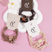 3 pieces of pearl rabbit-themed headbands with elastic bands