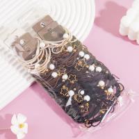 3 large pearl star-shaped combination headbands with elastic bands