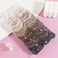 A set of three gold bead star-shaped necklaces, combined with a string of beads and a rubber band as a headband