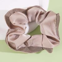 Satin plaid edge head flower belt