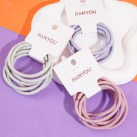 2761 Nail Clips Set 04 with Rubber Bands in Black Color