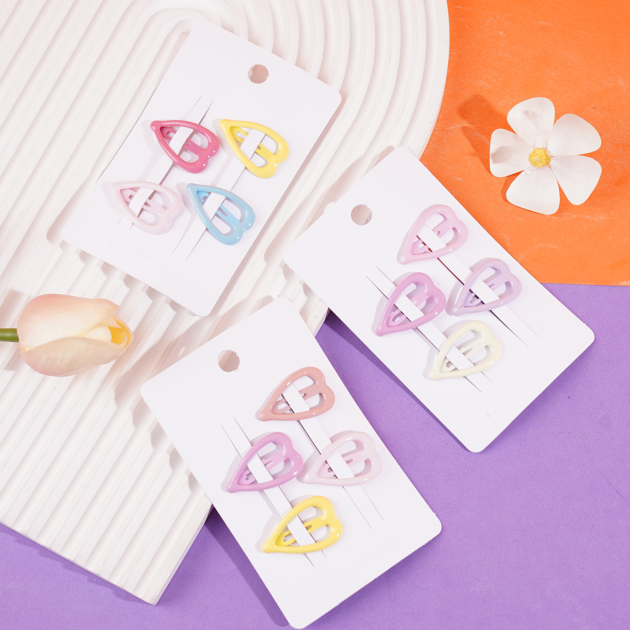 1306小云朵五星滴油bb夹（混）