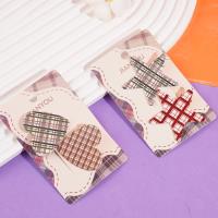 2518格子五星爱心压夹（混）