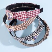 Plaid bow headband/hair clip
