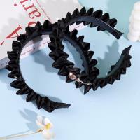 شعر مزدوج أسود + إطار/مشبك شعر بلورات الماس.