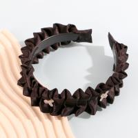 شعر مزدوج أسود + إطار/مشبك شعر بلورات الماس.