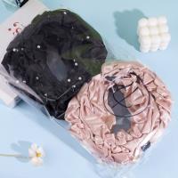 缎面折皱+珍珠头箍/发扣