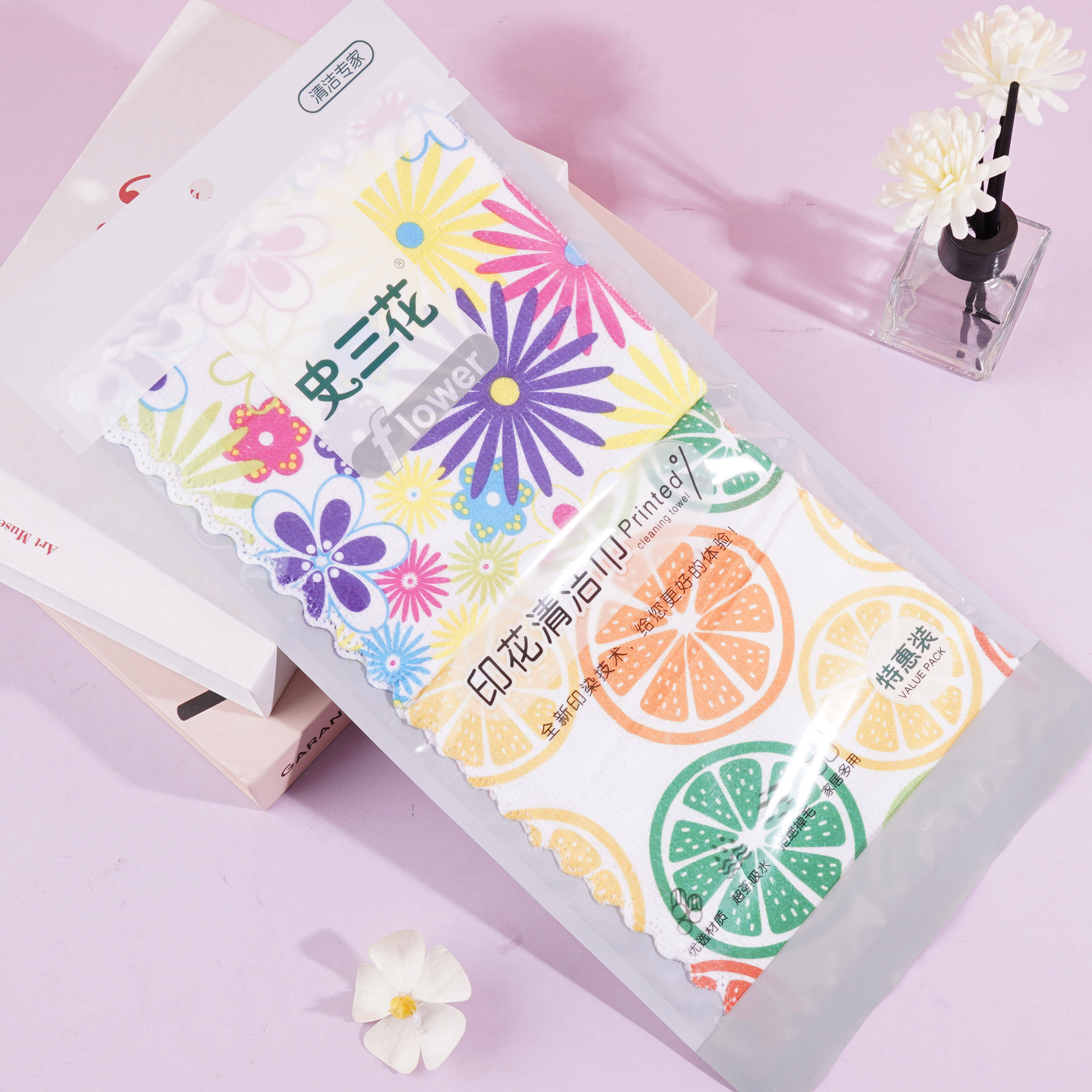 2片印花清洁巾0157