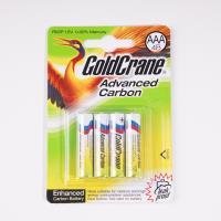 La version anglaise de la batterie alcaline Aluminium Film de Green Crane, contenant 4 piles de taille 7, est disponible.