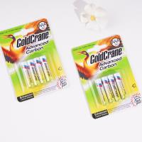 La version anglaise de la batterie alcaline Aluminium Film de Green Crane, contenant 4 piles de taille 7, est disponible.