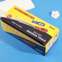 An 8-inch red handle Phillips screwdriver