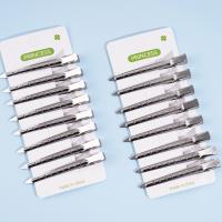 Eight silver long clips for ducks and BB clips