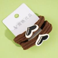 2 heart-shaped towel rings with rope and rubber bands