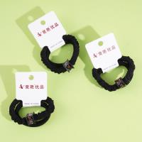 2 sets of leopard-print diamond bead small intestine combination headbands and rubber bands