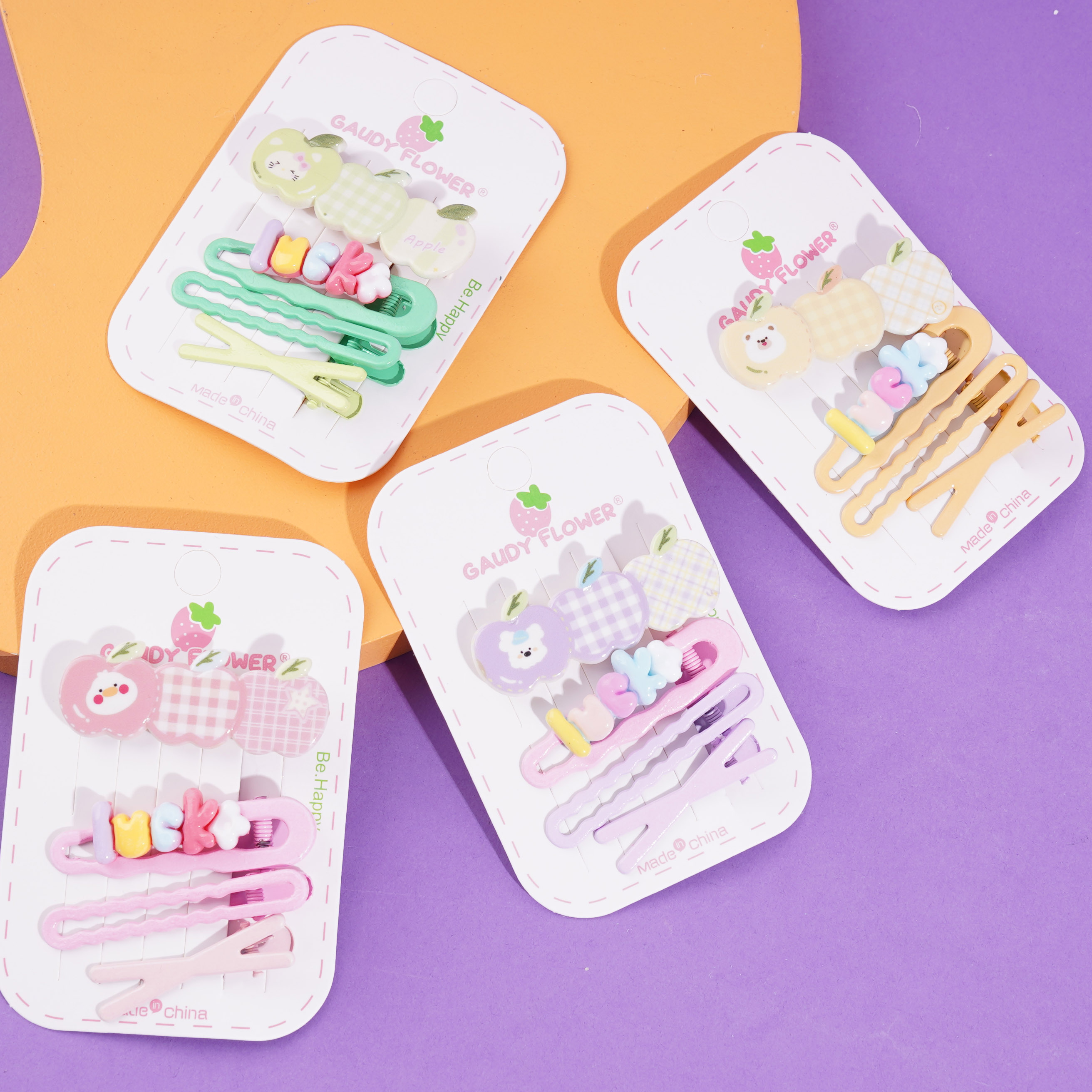 Apple four-piece set: duck clip and BB clip