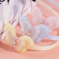 Double-layered butterfly children's headband hair clip