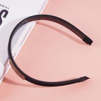 Silk satin headband with a logo-embossed buckle