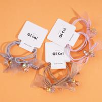 2 pieces of colorful satin crystal headbands with elastic bands