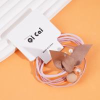 2 élastiques pour cheveux en satin avec des embouts ronds