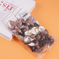 2 élastiques pour cheveux en satin avec des embouts ronds