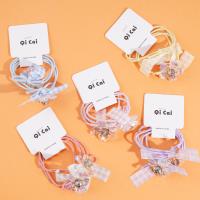 2 flower crystal headbands with elastic bands