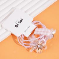 2 flower crystal headbands with elastic bands