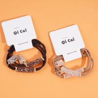 2 pieces of small gold medal crushed ice head ropes and rubber bands