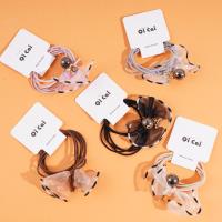 2 pieces of leopard-print lace waistbands with a drawstring and elastic bands