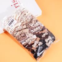 2 gold-plated bow-shaped headbands with elastic bands