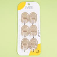 345 gold-colored, six-piece seamless adhesive hooks