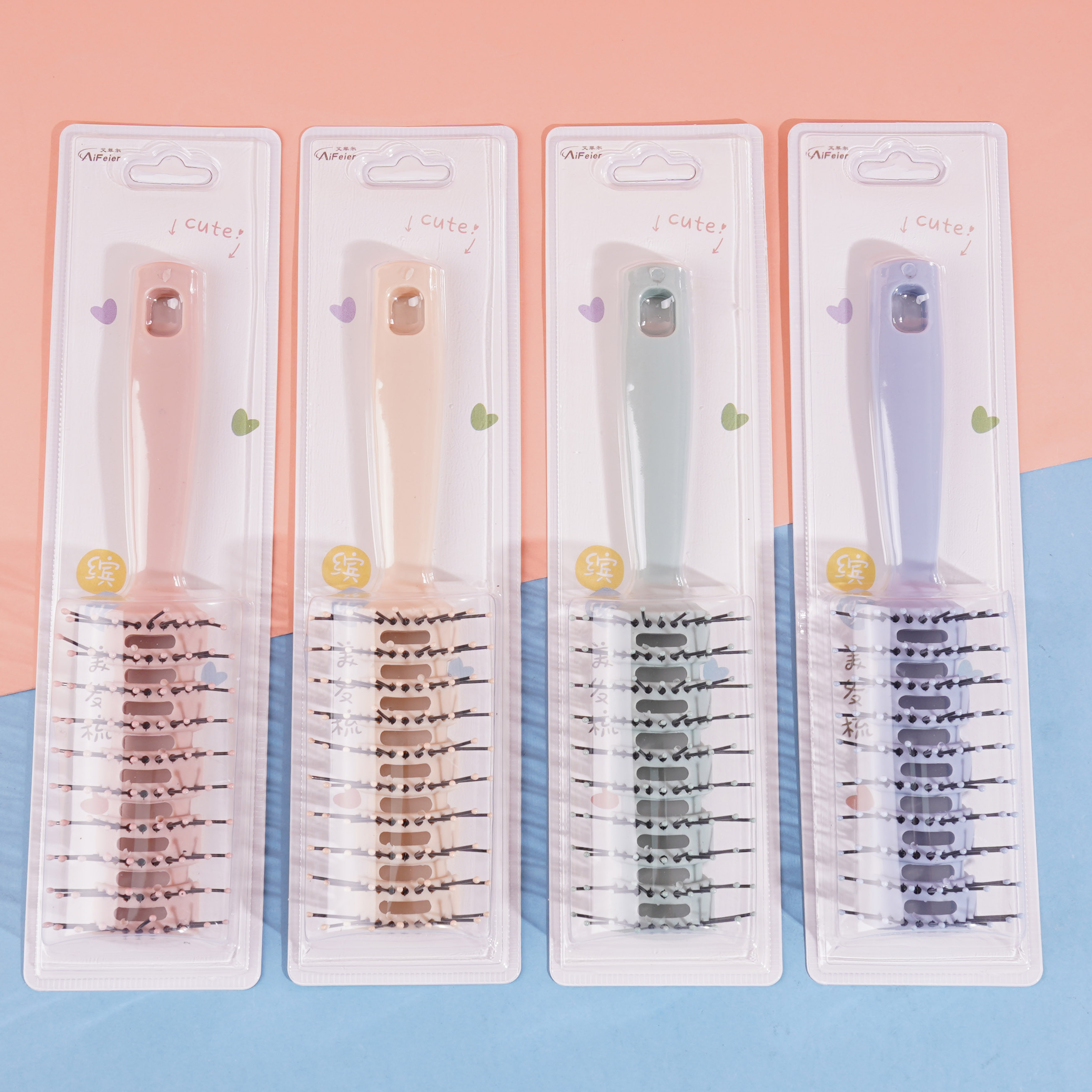 马卡龙麦秆004排梳