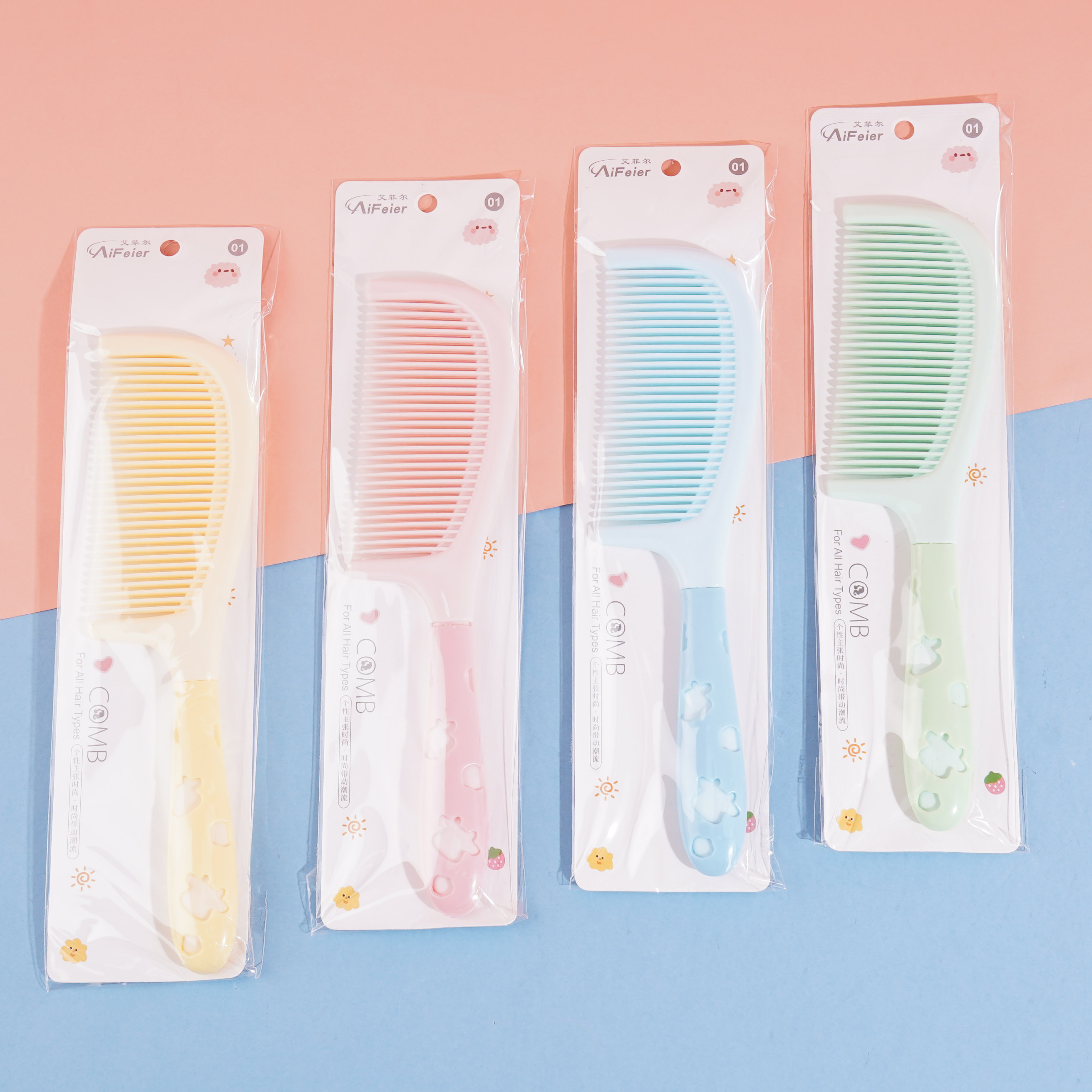 9993 hollow-out colorful comb