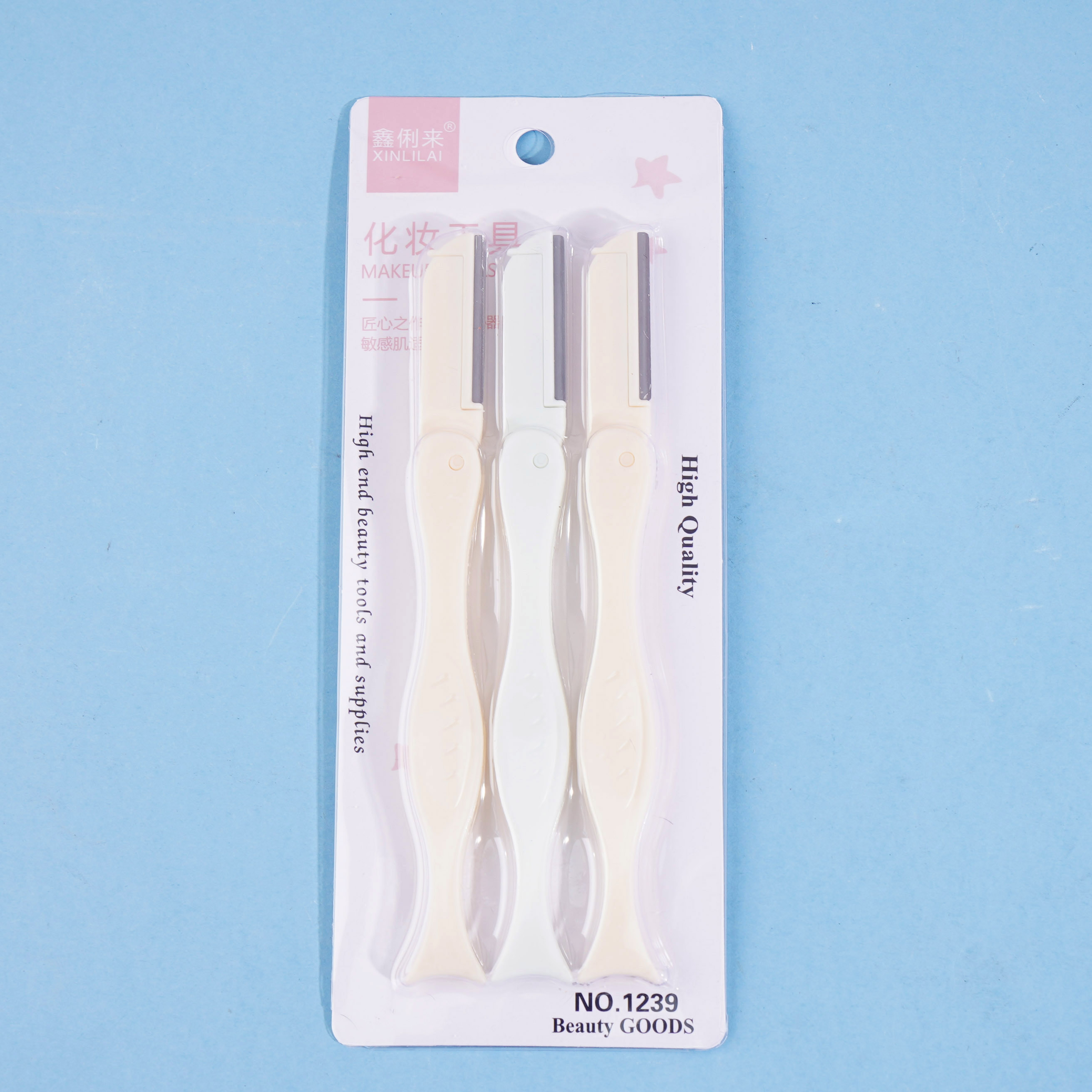 مجموعة من 3 شفرات لتشذيب الحواجب، 1239