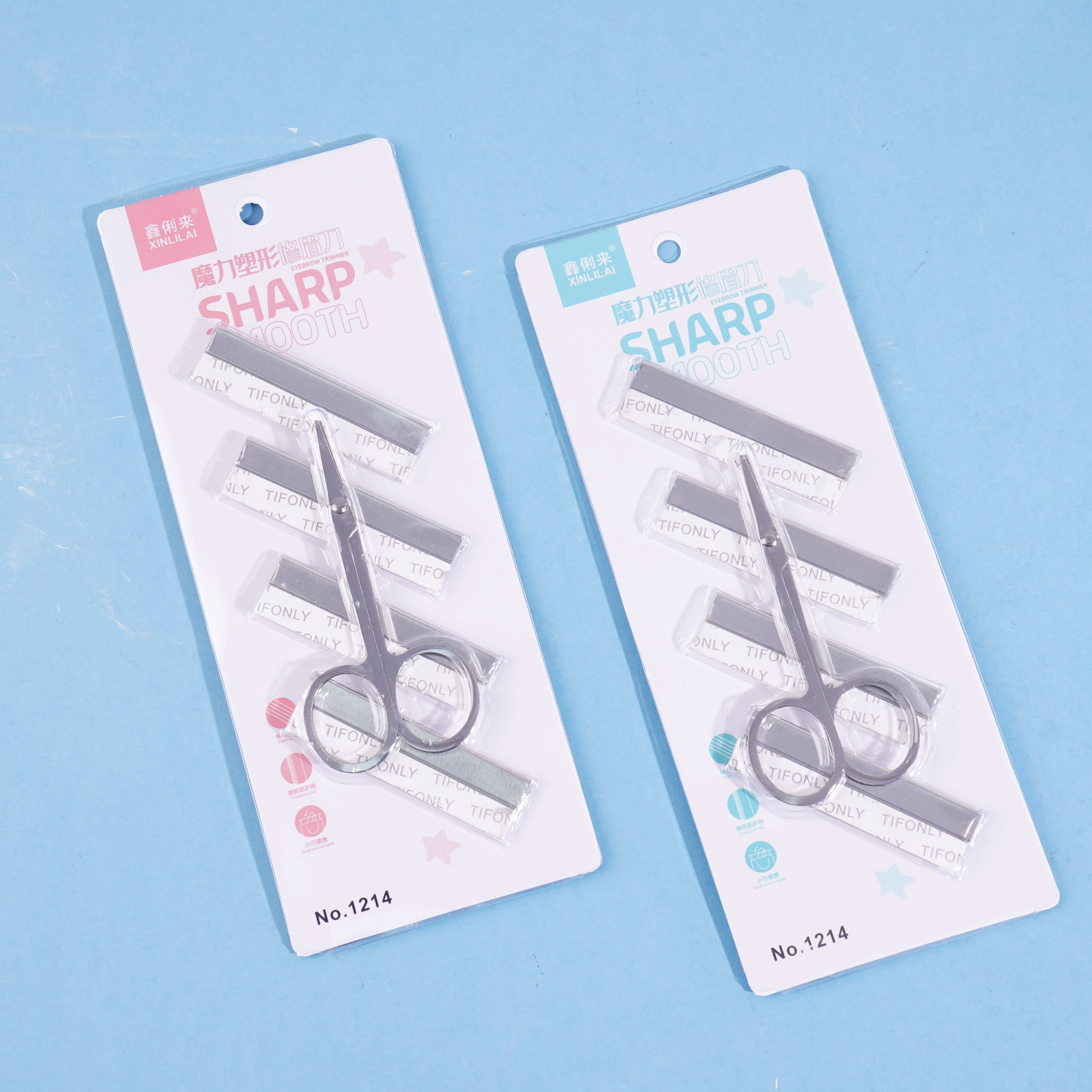 1214 blades + eyebrow scissors