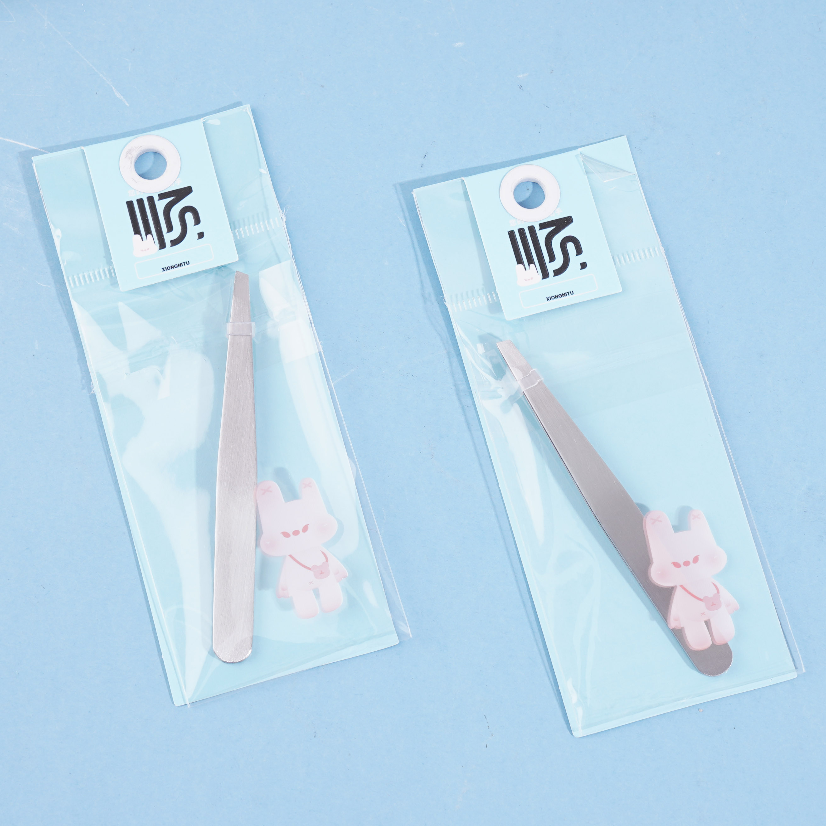 9003 Slanted-head Eyebrow Tweezers