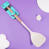 Long-handled silicone shovel