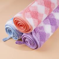 35*75 edged coral fleece towel