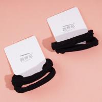 2 black striped towel loop rope rubber bands