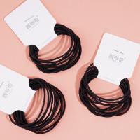 10 black seamless headbands with elastic bands