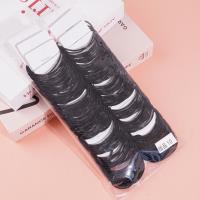 10 black seamless headbands with elastic bands