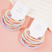 6 élastiques de couleur sans couture pour cheveux