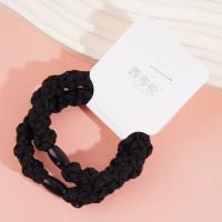 2 round braided headbands with elastic bands