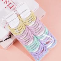 2 colorful thick-line braided headbands with elastic bands