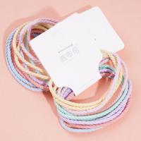 10 colorful threaded headbands with elastic bands