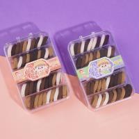 1077 Five-Compartment Box with Brown Rubber Bands