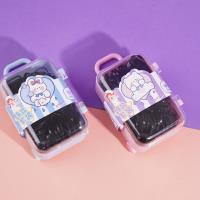 1115 large suitcase with black leather straps