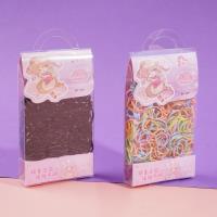 1029 PVC box with black and colorful rubber bands