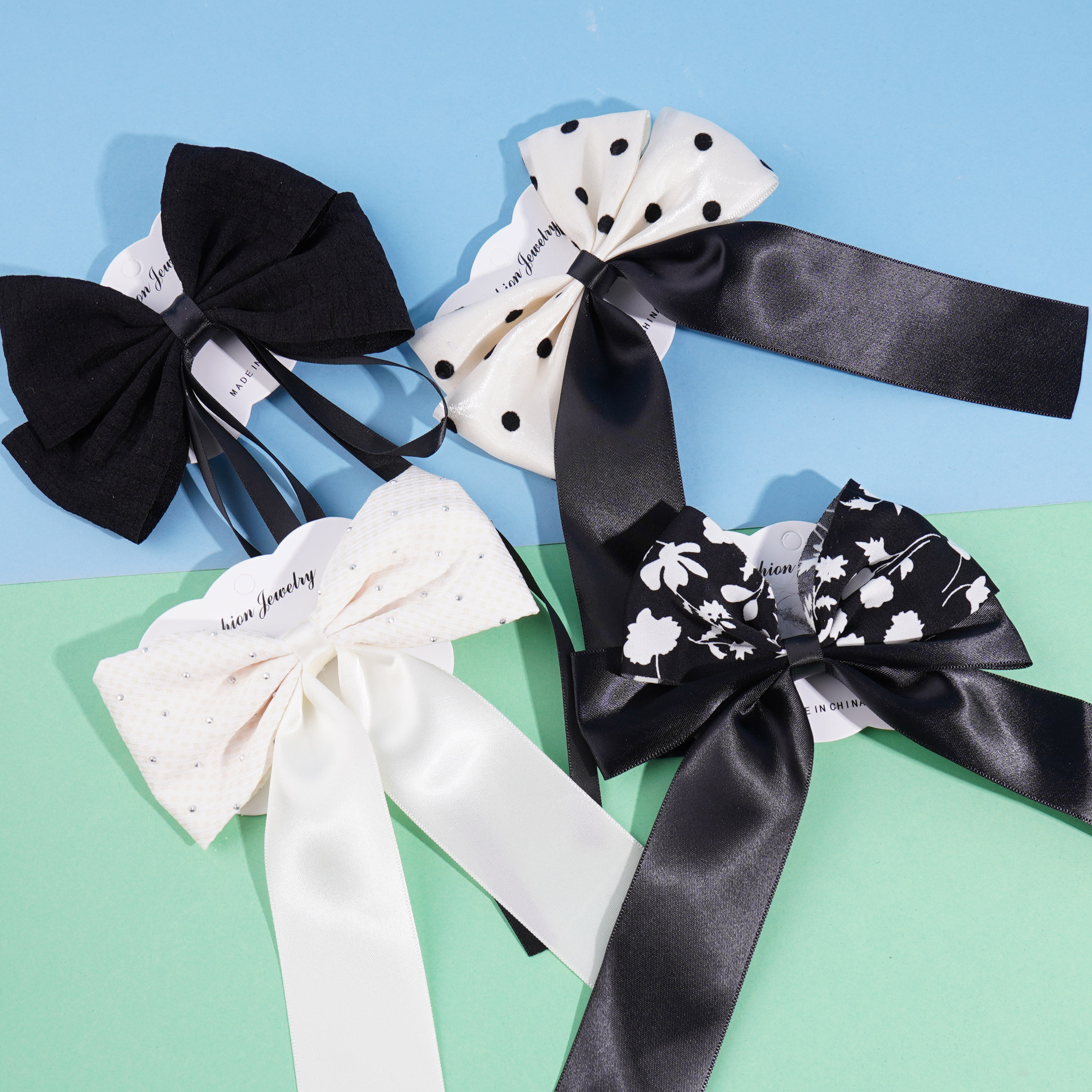 Black and white bow tie mixed duck sandwich